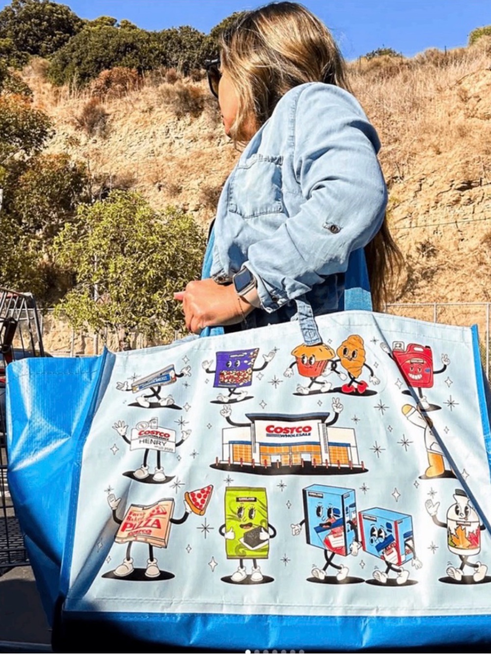 NWT! Set of 4 Costco XXL Reusable Tote Bags
